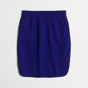 Royal Blue J. Crew Crepe Pencil Skirt
